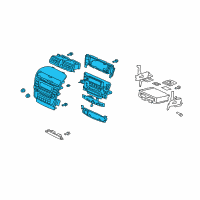 OEM 2006 Acura TSX Control Assembly, Center Panel (Fire Horse) Diagram - 39054-SEC-L12ZB