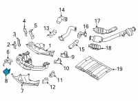 OEM 2022 Toyota GR86 Heat Shield Diagram - SU003-09550