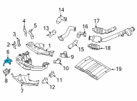 OEM Toyota GR86 Heat Shield Diagram - SU003-09549