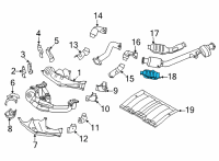 OEM 2022 Toyota GR86 Converter Shield Diagram - SU003-09552