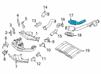 OEM Toyota GR86 Converter Shield Diagram - SU003-09551