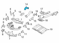 OEM 2022 Toyota GR86 Heat Shield Diagram - SU003-09554