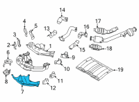 OEM 2022 Toyota GR86 Heat Shield Diagram - SU003-09548