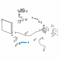 OEM 2005 Cadillac SRX Radiator Coolant Hose Assembly Diagram - 25974696