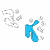 OEM 2014 Ford Mustang AC Belt Diagram - DR3Z-8620-B