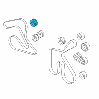 OEM Ford Mustang Idler Pulley Diagram - 7R3Z-8678-A