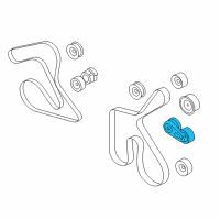OEM Ford Mustang Serpentine Tensioner Diagram - 7R3Z-6B209-AA