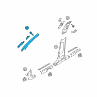 OEM 2019 Kia Sorento Trim Assembly-Front Pillar Diagram - 85810C6000BHH