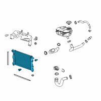 OEM 2022 Buick Encore Radiator Assembly Diagram - 42418327