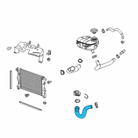 OEM Buick Encore Lower Hose Diagram - 95383965