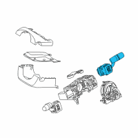 OEM 2019 Toyota Yaris Wiper Switch Diagram - 84652-WB001