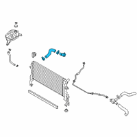 OEM 2018 Hyundai Kona Hose Assembly-Radaator, Lower Diagram - 25415-J9000