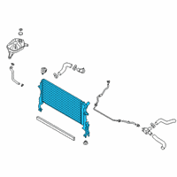 OEM 2018 Hyundai Kona Radiator Assembly Diagram - 25310-J9000