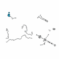 OEM Hyundai Sonata Reservoir Assembly-Power Steering Diagram - 57150-3K110