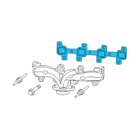 OEM Dodge Ram 1500 Gasket-Exhaust Manifold Diagram - 53032832AH