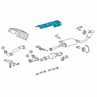 OEM 2022 Lexus RX350L Insulator, Front Floor Heat, NO.2 Diagram - 58153-0E020