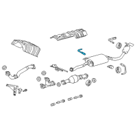 OEM 2015 Lexus RX350 Bracket, Exhaust Pipe NO.1 Support, Lower Diagram - 17573-31030