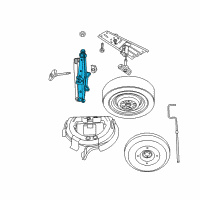 OEM 2004 Dodge Caravan Jack-Scissors Diagram - 5066455AA