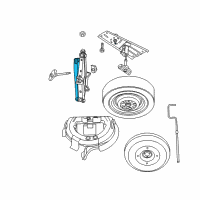 OEM 2001 Dodge Caravan Wrench-Wheel Lug Nut Diagram - 4741753AA
