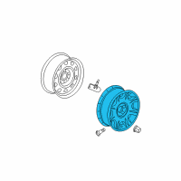 OEM 2012 Dodge Challenger Wheel-Aluminum Diagram - 1DP88SZ0AB