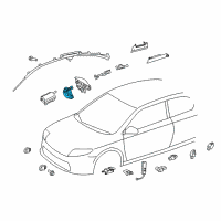 OEM Lexus HS250h Spiral Cable Sub-Assembly With Sensor Diagram - 84307-30090