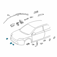 OEM 2011 Scion xB Front Sensor Diagram - 89173-79025