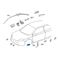 OEM Scion tC Center Sensor Diagram - 89170-21130