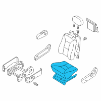 OEM 2001 Nissan Quest Cushion Assy-Front Seat Diagram - 87350-2Z471