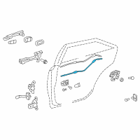 OEM 2016 Toyota Camry Lock Cable Diagram - 69730-06090