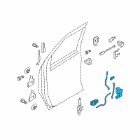 OEM 2015 Ford E-350 Super Duty Lock Assembly Diagram - 7C2Z-15219A64-BA