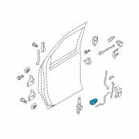 OEM 2005 Ford E-350 Club Wagon Handle, Inside Diagram - F2UZ-1521819-A