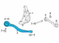 OEM 2021 Cadillac CT4 Front Lower Control Arm Diagram - 84918035