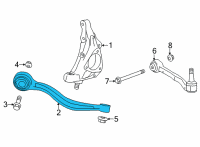 OEM 2020 Cadillac CT4 Front Lower Control Arm Diagram - 84918035