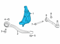 OEM 2021 Cadillac CT4 Knuckle Diagram - 84702874