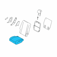 OEM 2007 Ford Freestyle Seat Cushion Pad Diagram - 5F9Z-7463840-EA