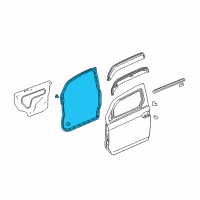 OEM Weatherstrip, L. FR. Door Diagram - 72350-SCV-A02