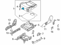 OEM 2022 Kia Carnival PAD ASSY-REAR SEAT C Diagram - 89150R0010