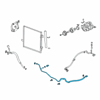 OEM 2007 Hummer H3 Evaporator Tube Diagram - 25786707