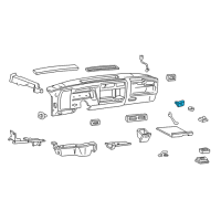OEM 1996 Oldsmobile Bravada Compartment Lamp Diagram - 12373319