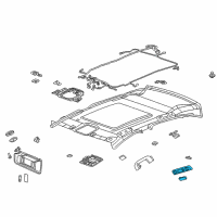 OEM 2019 Cadillac XTS Reading Lamp Assembly Diagram - 84247617