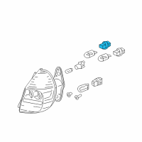 OEM 2008 Honda Fit Socket (T20W S3) Diagram - 33514-SAA-003