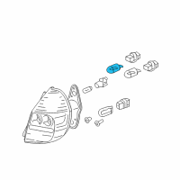 OEM 2007 Honda Fit Bulb (12V 21W) (Amber) Diagram - 33301-SAP-003