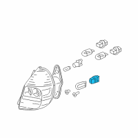 OEM Honda Socket (T20W W4) Diagram - 33513-SAA-003