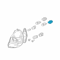 OEM 2008 Honda Fit Socket (T20W S3) Diagram - 33515-SJD-003