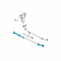 OEM 2004 Jeep Grand Cherokee Tie Rod-Tie Rod Diagram - 52088869AA