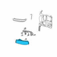 OEM Chevrolet Silverado 2500 Lens & Housing Diagram - 16524849