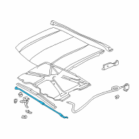 OEM 1998 Chevrolet S10 Rod Asm-Hood Hold Open Diagram - 15237355