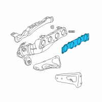 OEM 2010 Pontiac Vibe Gasket, Exhaust Manifold Diagram - 19185683