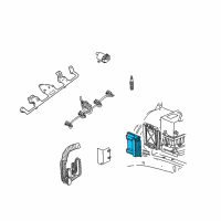 OEM Chevrolet Trailblazer EXT PCM Diagram - 19299227