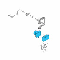 OEM Ford Freestyle ABS Control Unit Diagram - 6F9Z-2C065-C